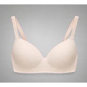 Soma Bra40C Nude Beige Wireless T-Shirt Bra Full Coverage Comfort Good Condition